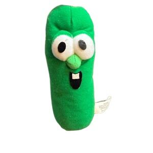 VeggieTales Larry the Cucumber Plush Zipper Pocket Big Idea Frankford
